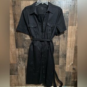 Classic Black Shirt Dress